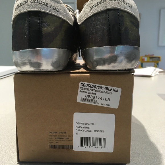 Golden Goose Superstar Camouflage/Coffee sz 37 NIB - Picture 13 of 13